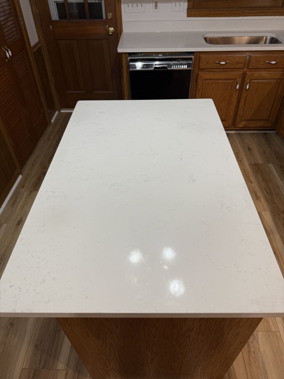 Quartz countertop from a recent Obsidian Stone install