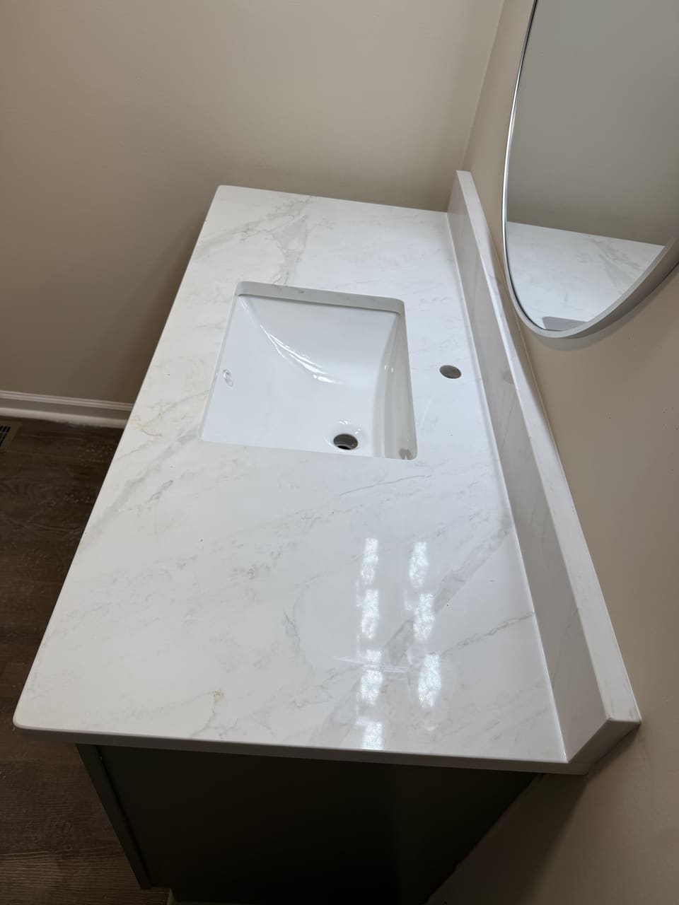 Marble countertop from a recent Obsidian Stone install